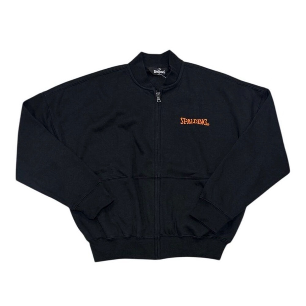 Spalding Black zip up sweatshirt  size small new